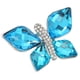 thumbnail image 4 of Broche Fiesta Mariposa Decoración Diamantes de Imitación Brillante Exquisito Broche Pin Joyería Regalo para Mujeres Niñas, 4 of 10