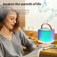 thumbnail image 4 of Speaker Mini Karaoke Machine Wireless Microphone and Speaker Set with 2 Microphone Rechargeable LED Color Light Handheld Mic Karaoke Speaker Gifts for Birthday Party Desktop, 4 of 7