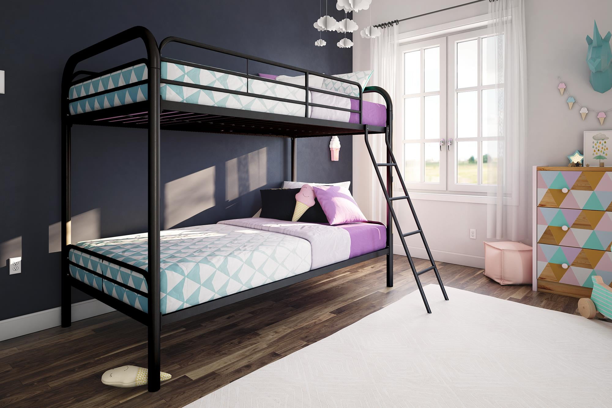 twin bunk beds with mattresses included