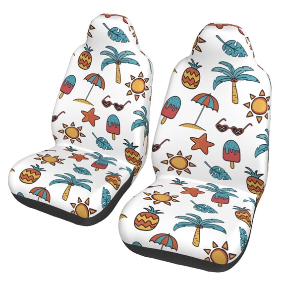 ZICANCN Car Seat Cover Tropical Fruit Car Front Seat Covers Protectors , Automotive Seat Covers for Cars Trucks Suv
