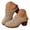 Beige, variant on Women's Cutout Backless Mules Slip on Closed Toe Heeled Sandals Chunky Stacked Heel Orthopedic Wedge Dressy Clogs Brown,9.5