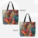thumbnail image 2 of Fotbe Butterflies On Rocky Cliff Bolsa Tote con Estampado para Mujer, Bolsos con Cremallera, Bolsa de Hombro Casual de Gran Capacidad con Bolsillos Internos, 2 of 7