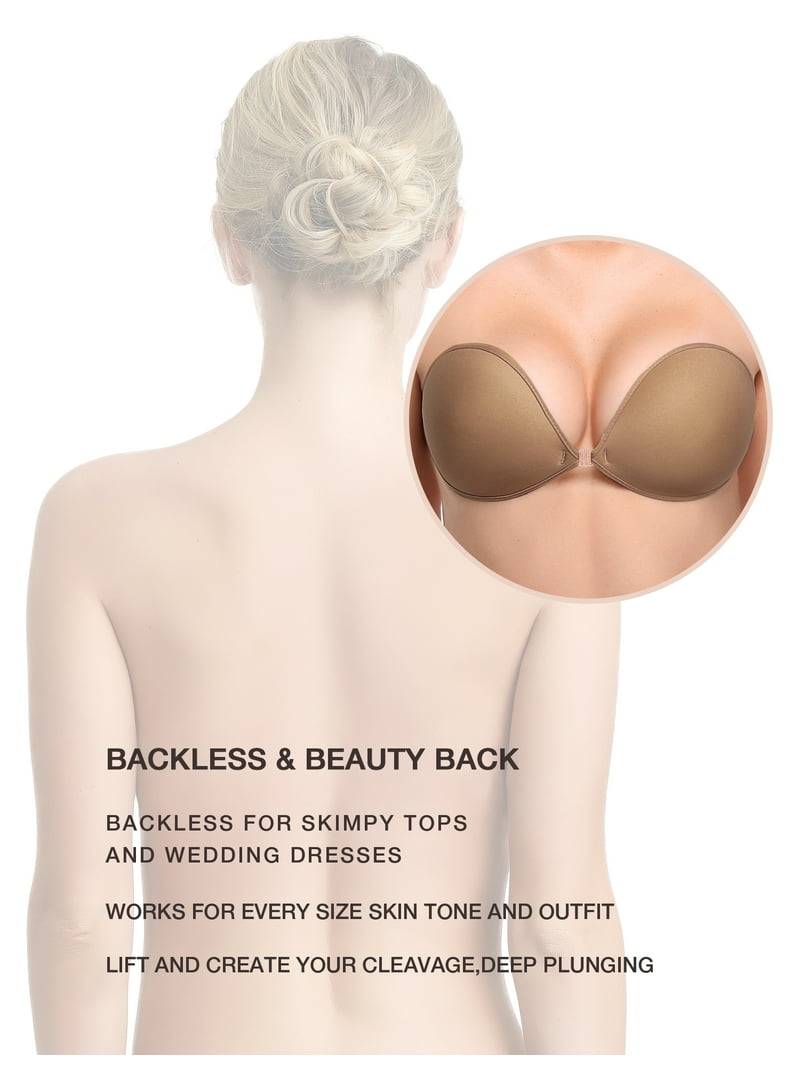 push up cups for backless dress Slimers Plunge Bra: Low Back Deep V Shapewear Women Made with delicate lace old Size:US 8 Halter Mini Lace Homecoming