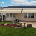 thumbnail image 4 of Awntech 16 Ft Maui Manual Heavy Duty Patio Retractable Awning (192in x 9.25in x 120in), Tan, 4 of 9