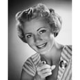thumbnail image 2 of Portrait of a mid adult woman smiling Poster Print (24 x 36), 2 of 4