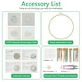 thumbnail image 3 of Embroidery Starter Kit Hand-made Cross Stitch Kit with Pattern and Instruction, 3 of 8