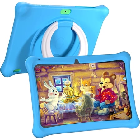 SGIN 10 inch Android 12 Kid s Tablet 2GB RAM 32GB Storage Learning Tablet for Kids 1280*800 HD Parental Control APP Eye Protection Dual Camera Educational Games iWawa Pre Installed  Wifi
