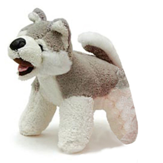 white plush dog