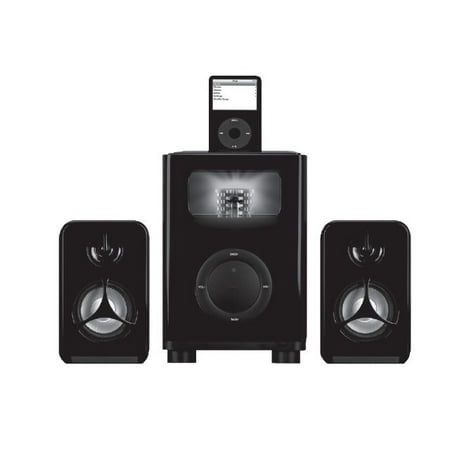 Acoustic Research AR4131 Black Vault - Speaker system - with Apple cradle - 2.1-channel - 8 Watt (total) - black