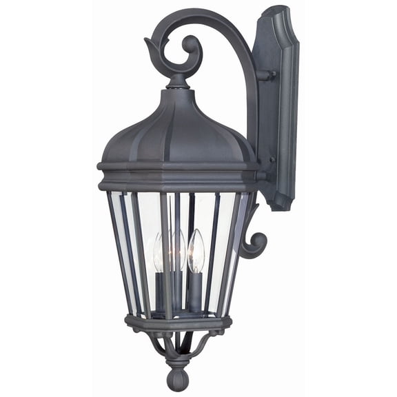 Minka Lavery Harrison 27 3/4" High Black Outdoor Wall Light