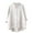 White, variant on Yubnlvae Women's Ruffled V-Neck Blouse 3/4 Sleeve Cotton Linen Top - Casual Ruffle Trim V-Neck Shirt - Summer Beach & Office Wear (S-XXXL) (Black | L)