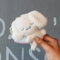 thumbnail image 3 of LLavero de Hello Kitty Sanrio Melody Kuromi, llaveros de felpa, colgante de pompón Cinnamoroll, Purin, juguetes para niños, regalos, 3 of 5
