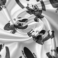 thumbnail image 5 of Ambesonne Egyptian Window Valance, Beetle Bug, 54" X 12", Black White, 5 of 5