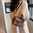 thumbnail image 4 of Bolso retro para mujer, invierno 2025, nuevo diseño de nicho, moderno bolso de hombro, sencillo bolso de mensajero de moda para mujer, 4 of 5