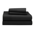 thumbnail image 4 of The Great American Store Hotel Collection Super Single Size Un-Attached Waterbed Sheets With 10 Inch Deep Pocket Solid Black - 1800 Series Microfiber - Wrinkle & Fade Resistant Bed Sheets For Waterbed, 4 of 5