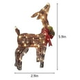 thumbnail image 3 of Christmas Glittering Reindeer with Twinkle LED Light Outdoor Holiday Mesh Standing Buck Deer Christmas Decorations for Home Lawn Yard Garden Indoor Outdoor, 3 of 6