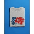 thumbnail image 3 of Day Of Independence Shaped T-Shirt Women -Image by Shutterstock, Female Medium, 3 of 4