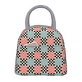 thumbnail image 1 of Balery Colorful Checkered Bolsa de Almuerzo para Mujeres, Caja de Almuerzo, Bolsa de Almuerzo Pequeña Impermeable, Tote de Almuerzo Reutilizable con Gran Capacidad, 1 of 6