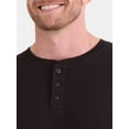 thumbnail image 3 of George Men's and Big Men's Slub Thermal Henley Shirt, Sizes XS-3XL, 3 of 5