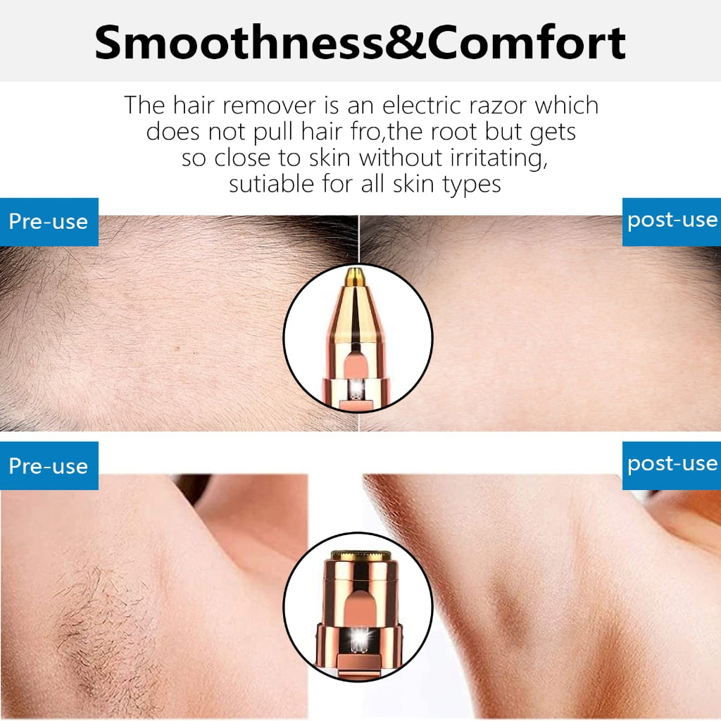 Facial Hair Remover for Women Body Armpit Painless Face Hair Trimmer USB Shaver