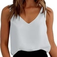 thumbnail image 2 of Sexy Fitted Tank Tops for Woman Ladies Fashion Sleeveless Vest V Neck Loose Top Ladies Solid Color Casual T Shirt Tank Tops, 2 of 4