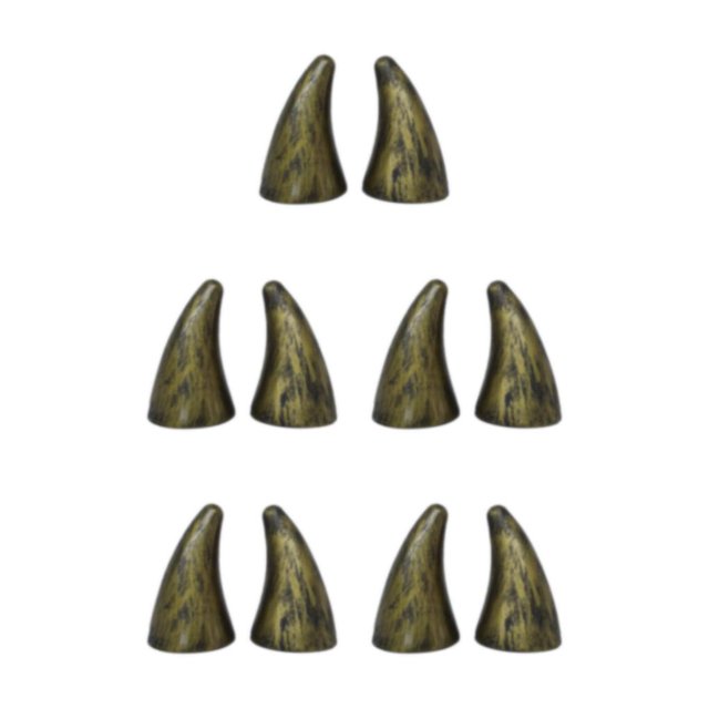 Guardoinrt 2 Pcs/Set Autocollants Têtes de Rotation avec Corne de Diable Imperméable Décoration de Toit de Voiture bronzy 5Set