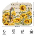 thumbnail image 2 of 2 Pcs Sunflowers Dish Drying Mat - 18 X 24 Inch Floral Absorbent Microfiber Kitchen Counter Mat – Quick-Dry Dish Rack Alternative, Dish Drying Pad for Dishes, Cups, Utensils, Pots & Pans, 2 of 3