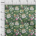 thumbnail image 2 of oneOone Georgette Viscose Green Fabric Kids Princess Castle Quilting Supplies Print Sewing Fabric By The Yard 42 Inch Wide, 2 of 4