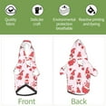 thumbnail image 5 of Bingfone Valentine Gnomes Dog Clothes Hoodie, Pet Winter Coat,Puppy Sweatshirts for Small Dogs Boy Girl,Suitable for All Breeds-XX-Large, 5 of 6