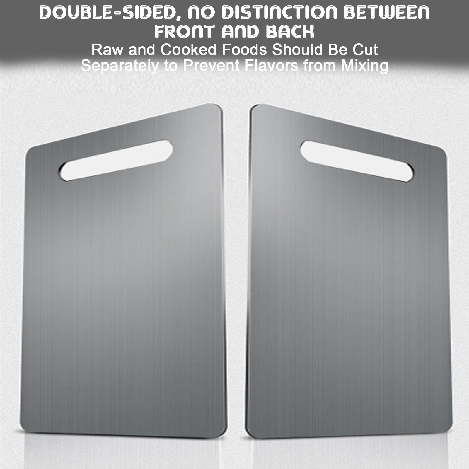 Katori Titanium Cutting Board, Katori Titanium Cutting Boards for Kitchen, Double-Sided Design and Balanced Base, Easy to Maintain and Rinse, Suitable for Kitchen