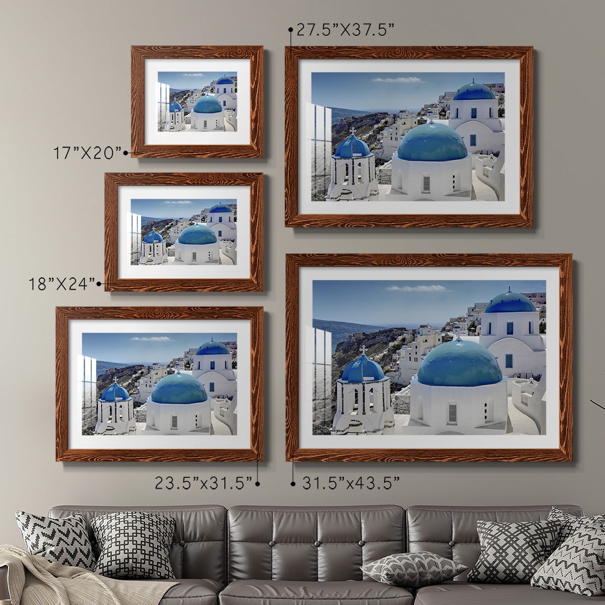 Santorini Saturday-Premium Framed Print - Ready to Hang