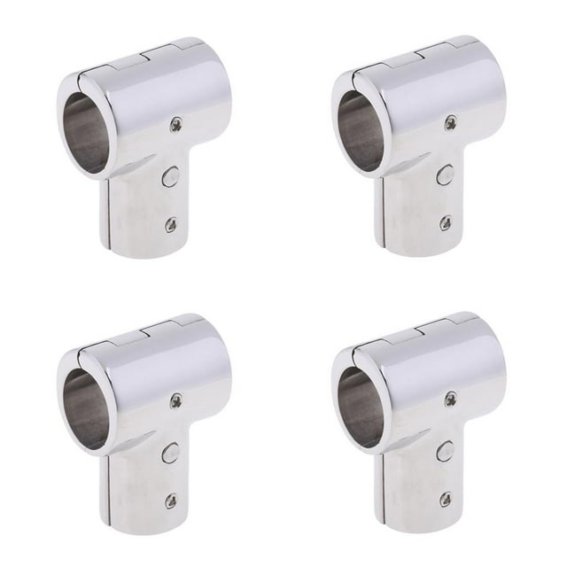 Accesorios de montaje en T Zulema 4 piezas 316 de acero inoxidable barco pasamanos tubo de 25 mm