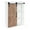 White/Brown, variant on Kate and Laurel Cates Wood Decorative Wall Storage Cabinet with Sliding Barn Door, Rustic Brown