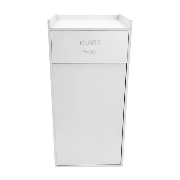 Commercial Trash Can Cabinet, Trash Receptacle for Indoor, Outdoor Home, Office, Restaurant, 30L/27.24Qt (Silver)