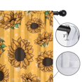 thumbnail image 4 of Blackout Kids Curtains,Yellow Black Polka Dot Sunflower Pattern Childrens Insulated Curtains Set Of 2,Bedroom Essentials,Toddler Room Decor 52"x84", 4 of 5