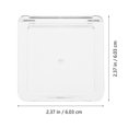 thumbnail image 2 of Makeup Use Transparent Highlighter Box Single Layer Square 3Pcs Set, 2 of 5