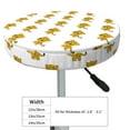 thumbnail image 4 of KLL Leopard Print Round Bar Chair Cushion Cover 12 inch ,Bar Stool Protector with Elastic, Soft Washable, 4 of 6