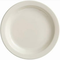 Soro Essentials- Set of 36 Ceramic 5-1/2" American White Empress Narrow Rim Plate Ivory Color- Rolled Edge China Plate Dinner Plates Serving Dishes for Dinner and Salad Perfect for Restaurant