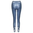 thumbnail image 4 of Gibobby Leggings Termicos Pantalones Yoga Gimnasio Leggings Estiramiento Correr Impreso paraportes Pantalones Mujeres Fitness Pantalones（Azul， XXXXXL), 4 of 5
