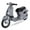 Silver, variant on 24V Hyper Toys Retro Electric Scooter, Easy Twist Throttle, Blue, Ages 13+, Including Teens, Tweens
