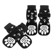 2 Pairs Anti-slip Dog Socks Compact Cotton Small Paw Pet Portable Travel Accessories