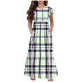 thumbnail image 2 of LOVZFMLL Robe Sans Manches à la Mode pour Enfants Robe d'Été Décontractée à Col Rond pour Filles, 2 of 7