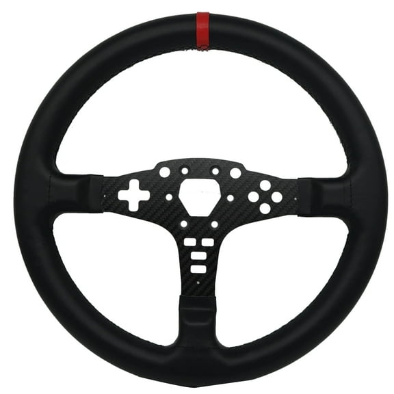 Replace 13 inch lightweight Full Leather Steering Wheel Replace Panel For MOZA R5/R3/ES/ESX Bundle Gaming Racing Wheel