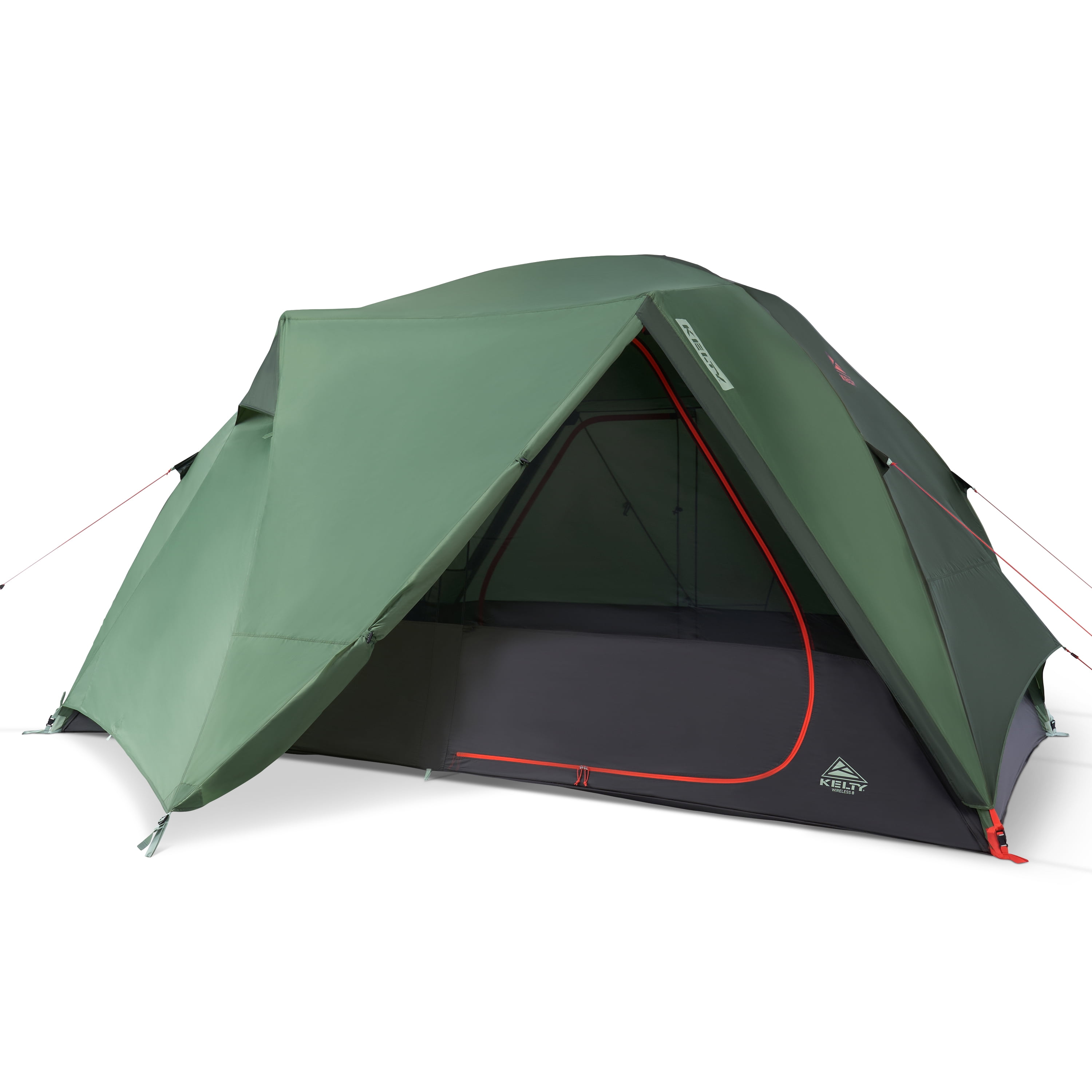 Kelty Wireless 8-Person Freestanding Family Camping Tent, High-Quality Weather-Resistant Fabric, Huge Interior & Peak Height, 2 Doors with Vestibules, Quick Corner Setup