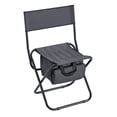 thumbnail image 4 of BISHE 2-piece Folding Outdoor Chair with Storage Bag, Portable Chair for indoor, Outdoor Camping, Picnics and Fishing,Black, 4 of 7