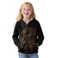 thumbnail image 4 of Chririnla Art Dragon Zip Up Jacket for Kids and Boys - girl Fuzzy Hoodie Lightweight Comfy Casual Hoodie for School and Sports, 4 of 7