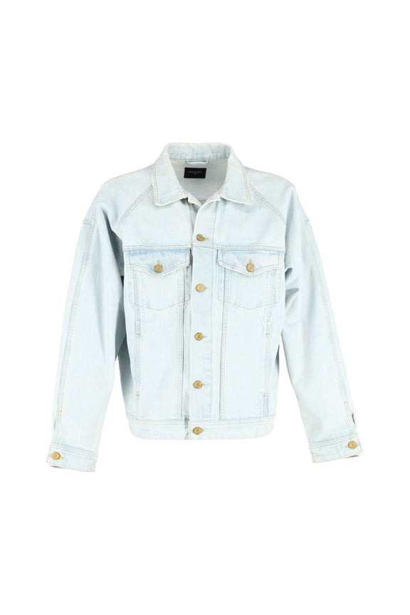 Pre-Owned Fear of God Denim Jacket in Light Blue Cotton