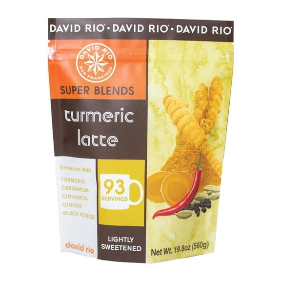 David Rio Super Blends Turmeric Powdered Drink Mix (Latte) cs 2/19.8 oz