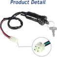 thumbnail image 2 of ALL-CARB gnition Key Switch Replacement for Honda TRX400X 2009-2014 / Replacement for Honda 400 TRX400EX 2005-2008 35100-HN1-A41, 2 of 5