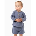 Modern Moments by Gerber Baby Boy Long Sleeve Top and Short Outfit Set